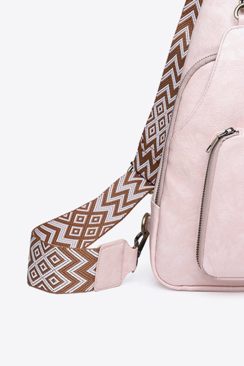 Adored Take A Trip PU Leather Sling Bag - RebelReine Apparel & Co.Trendsi