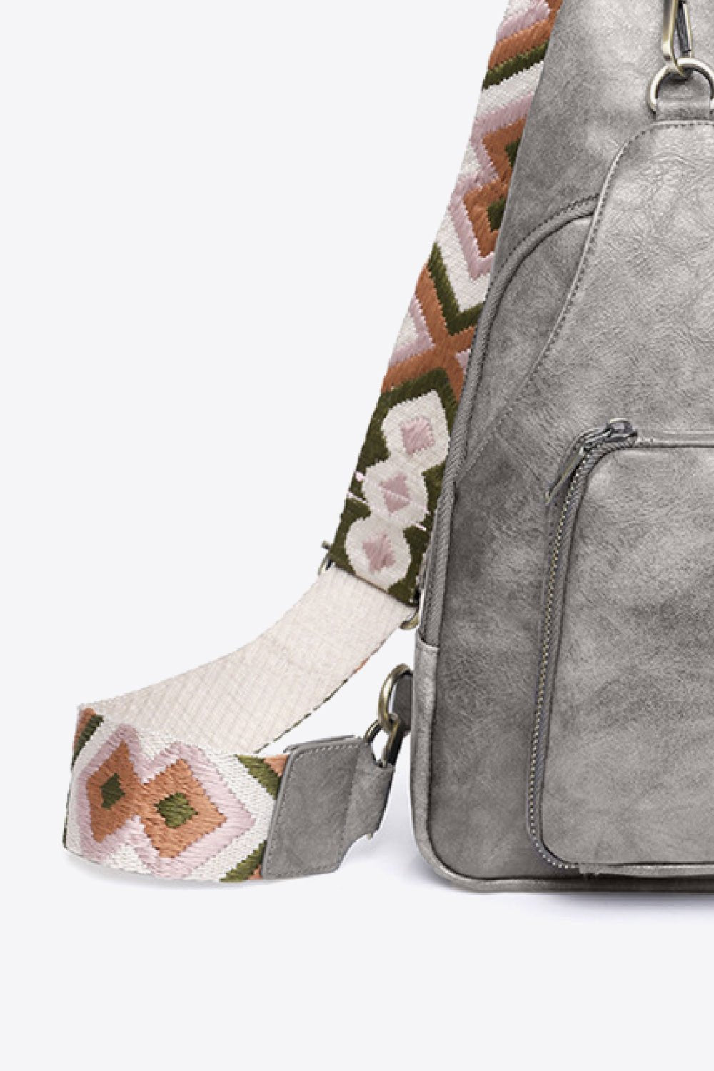 Adored Take A Trip PU Leather Sling Bag - RebelReine Apparel & Co.Trendsi