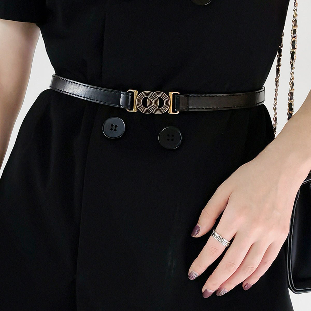 Alloy Buckle PU Belt - RebelReine Apparel & Co.Trendsi