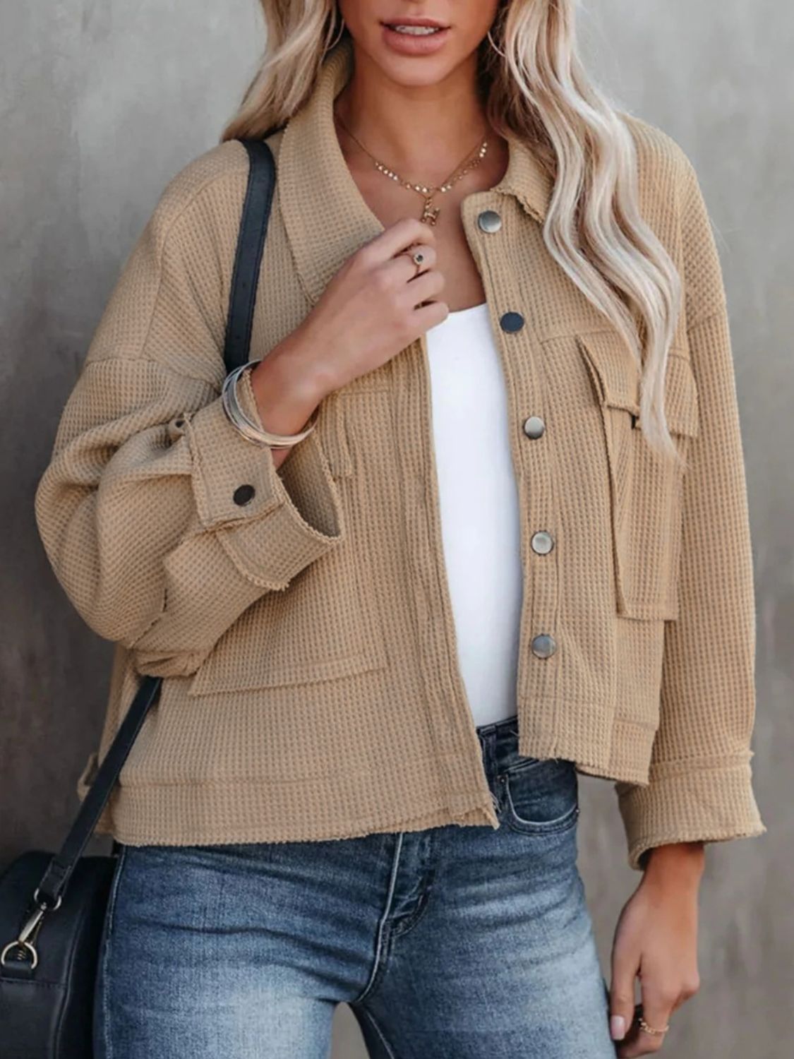 Button Up Long Sleeve Jacket