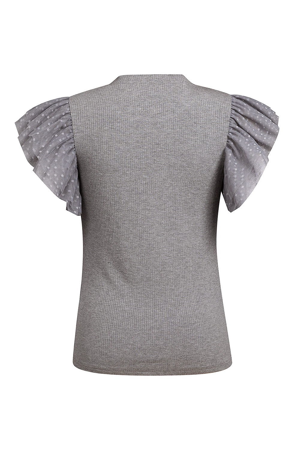 Ruffled Round Neck Cap Sleeve Top - RebelReine Apparel & Co.