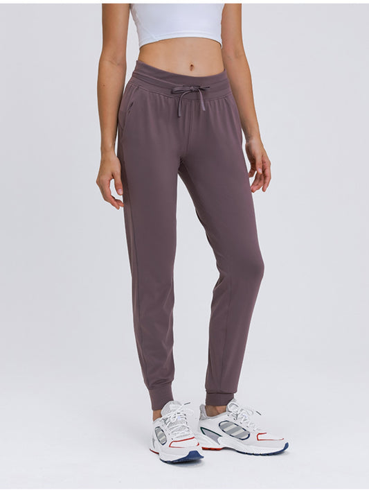 Double Take Tied Joggers with Pockets - RebelReine Apparel & Co.