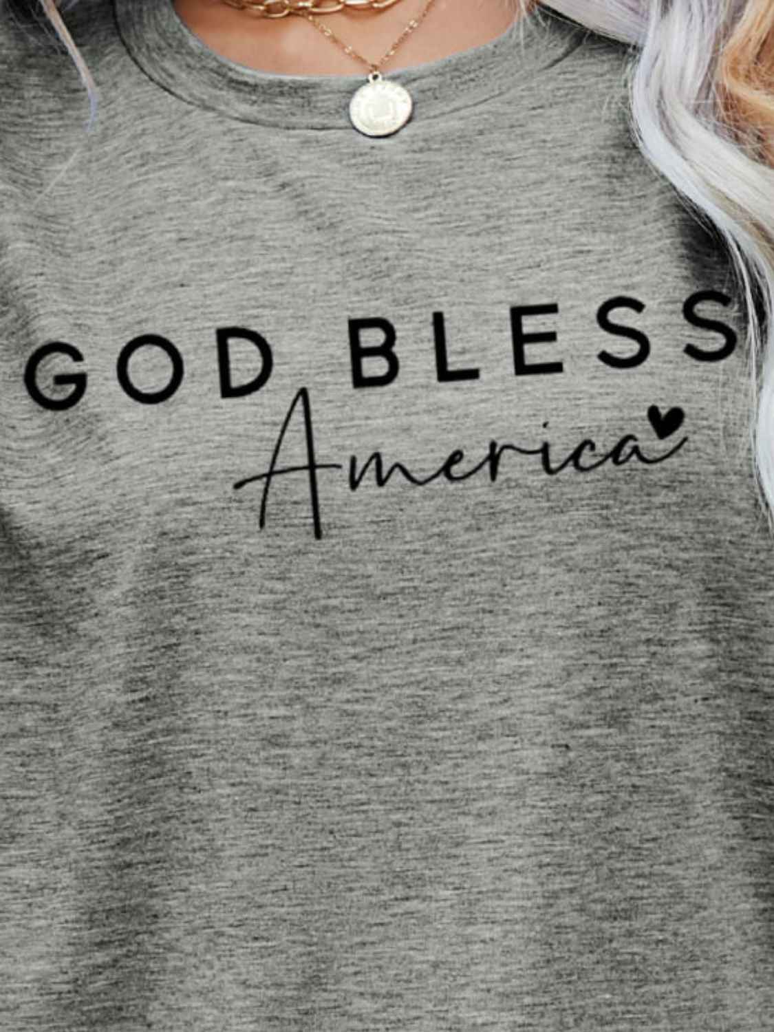 GOD BLESS AMERICA Graphic Short Sleeve Tee - RebelReine Apparel & Co.