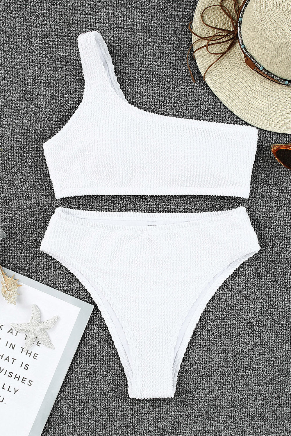 Single Shoulder Bikini Set - RebelReine Apparel & Co.