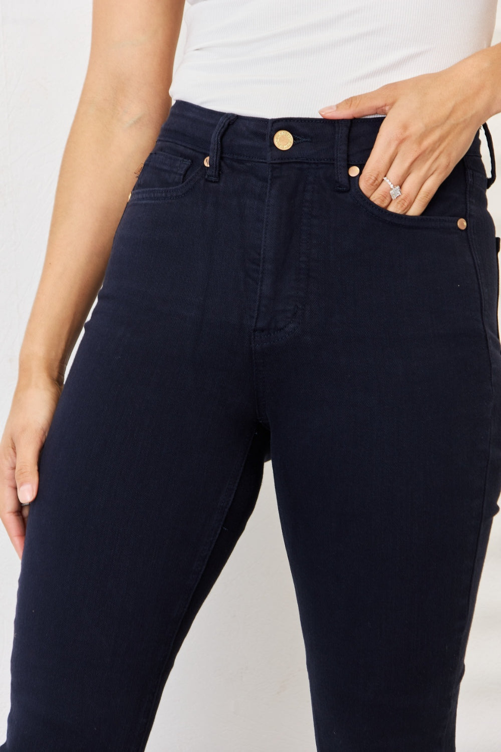 Judy Blue Full Size Garment Dyed Tummy Control Skinny Jeans - RebelReine Apparel & Co.