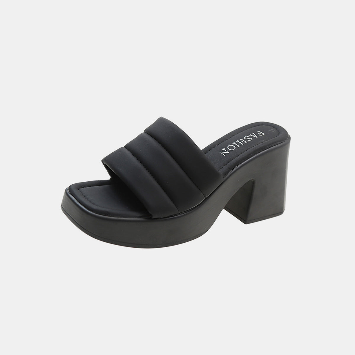 Open Toe Block Heel Sandals - RebelReine Apparel & Co.