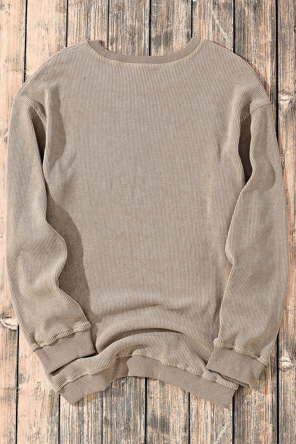 Round Neck Dropped Shoulder Sweatshirt