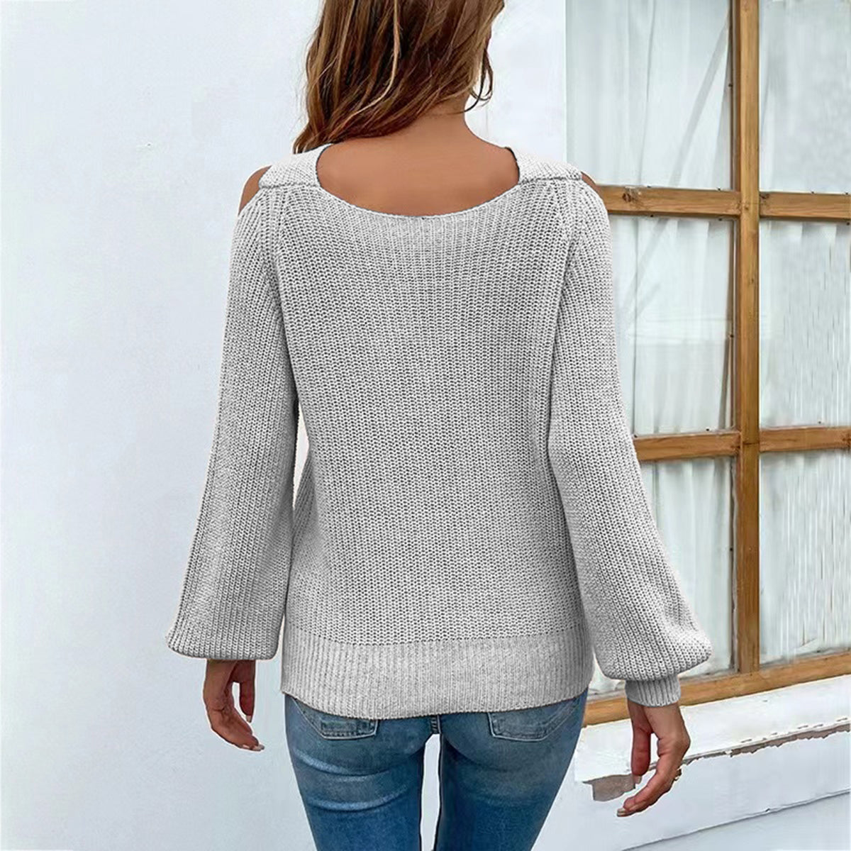 Crisscross Cold-Shoulder Sweater - RebelReine Apparel & Co.