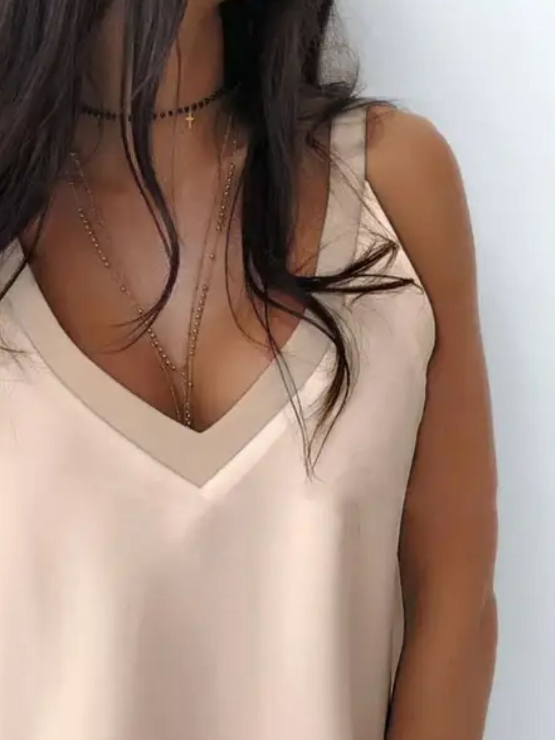 V-Neck Wide Strap Cami