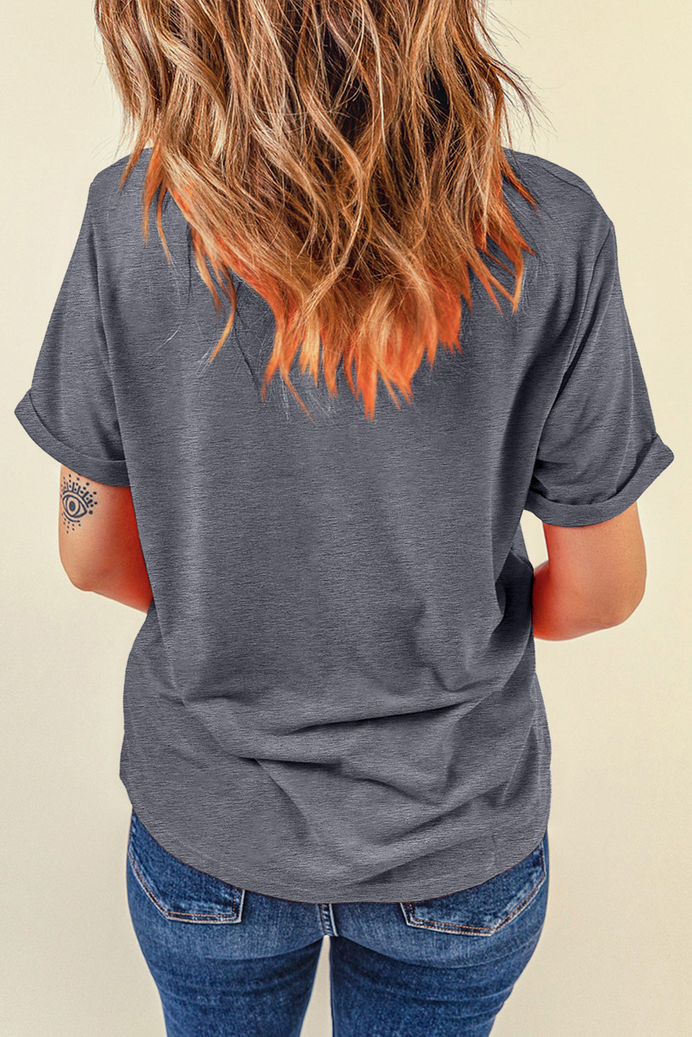 Round Neck Short Sleeve T-Shirt - RebelReine Apparel & Co.