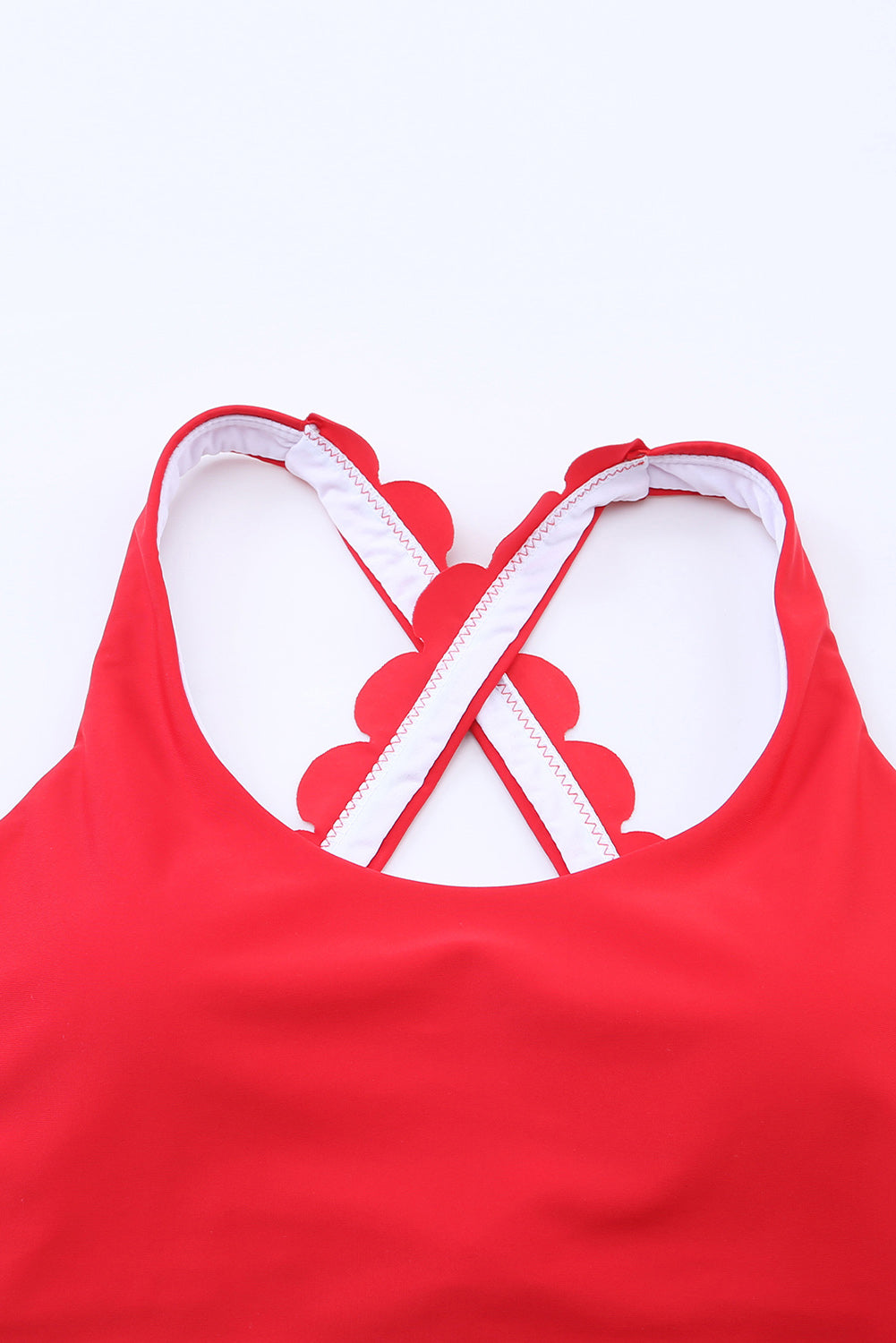 Crisscross Scoop Neck Swim Top - RebelReine Apparel & Co.