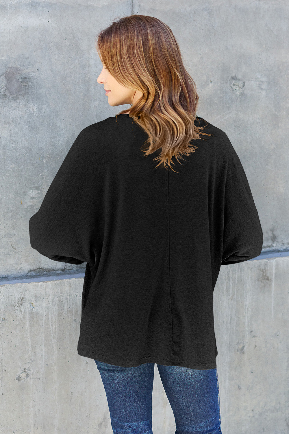 Double Take Full Size Round Neck Long Sleeve T-Shirt - RebelReine Apparel & Co.