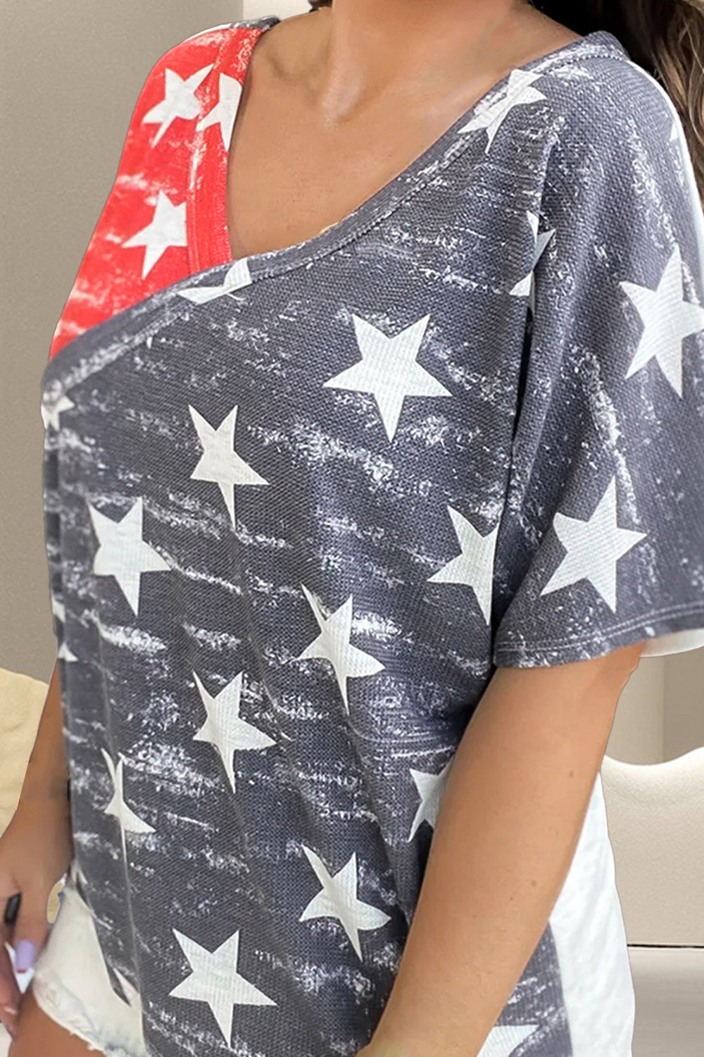 Star Surplice Short Sleeve T-Shirt - RebelReine Apparel & Co.