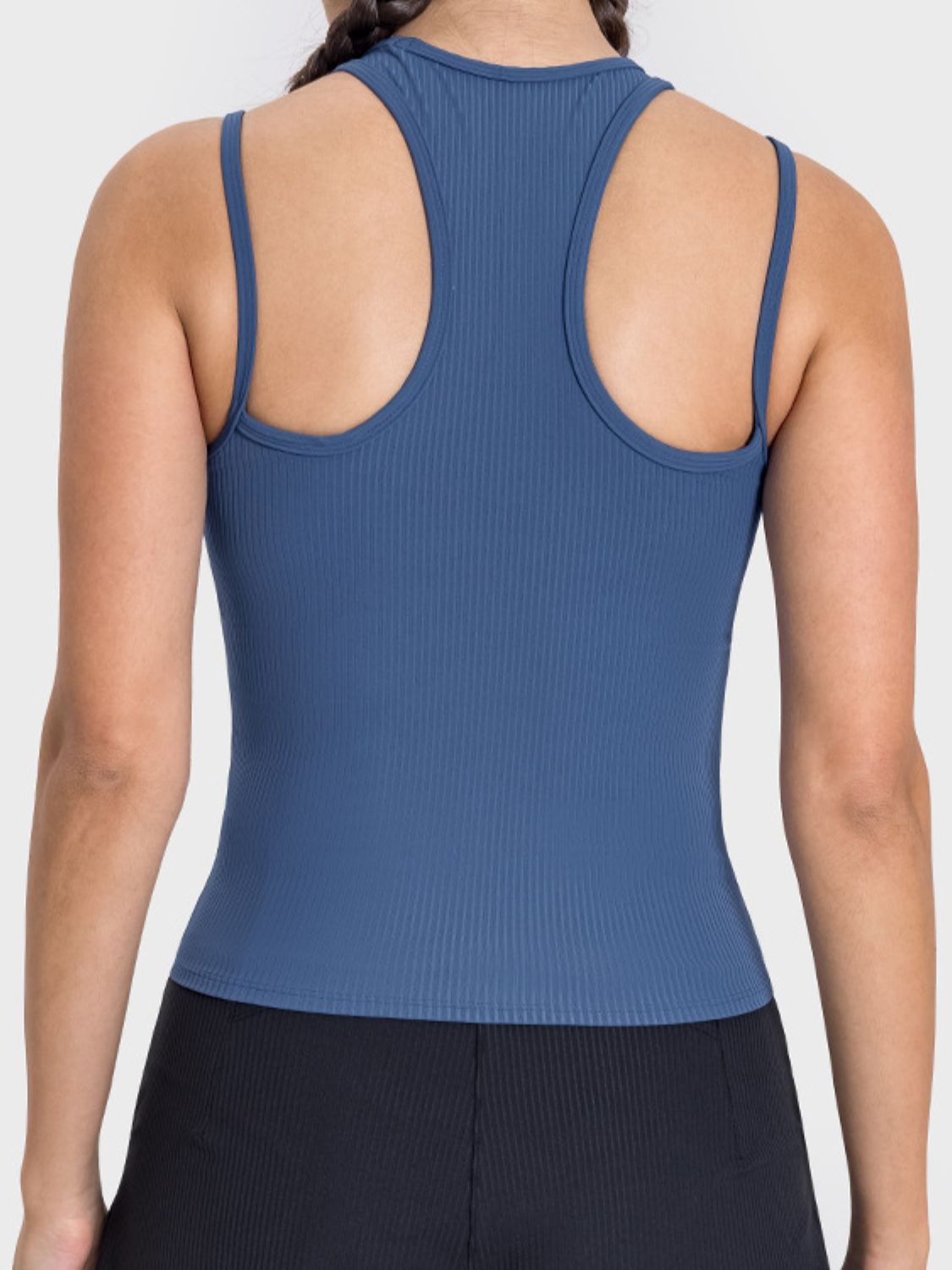 Cutout Round Neck Racerback Active Tank - RebelReine Apparel & Co.