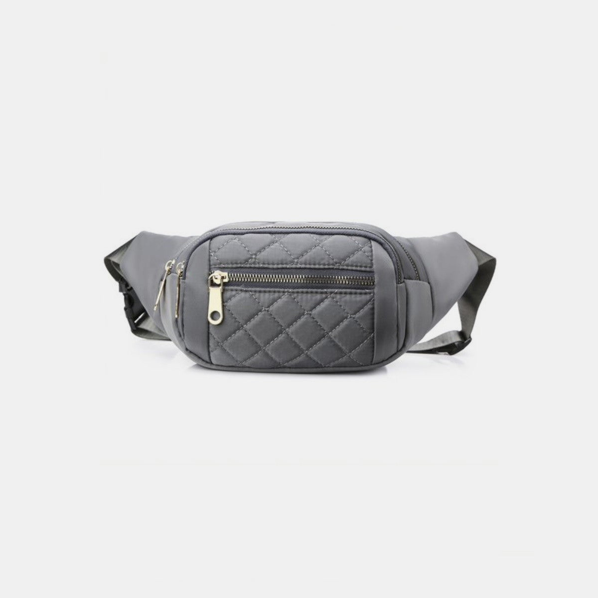 Zenana Quilted Multi Pocket Waist Belt Bag - RebelReine Apparel & Co.