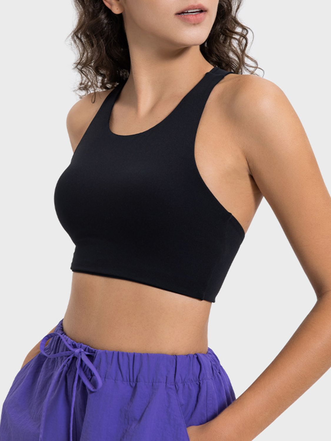 Cutout Round Neck Active Tank - RebelReine Apparel & Co.