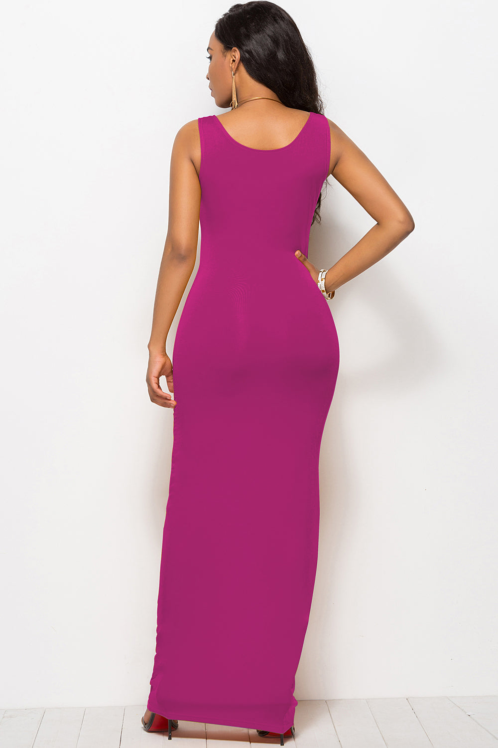 Scoop Neck Wide Strap Maxi Dress - RebelReine Apparel & Co.